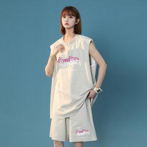 (image for) ! Neutral style T-shirt summer loose simple casual salt vest suit BX8208P50 control 68