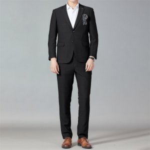 (image for) Business casual men\'s suit suit, men\'s dress slim suit two-piece set DF2770P215, always in stock