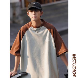 (image for) Raglan sleeves plain Japanese style high weight short sleeves T521P48 price control 59